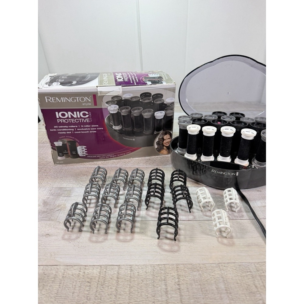 Remington KF-20i Ionic Protective Hot Rollers Hair Setter 20 Rollers Tested